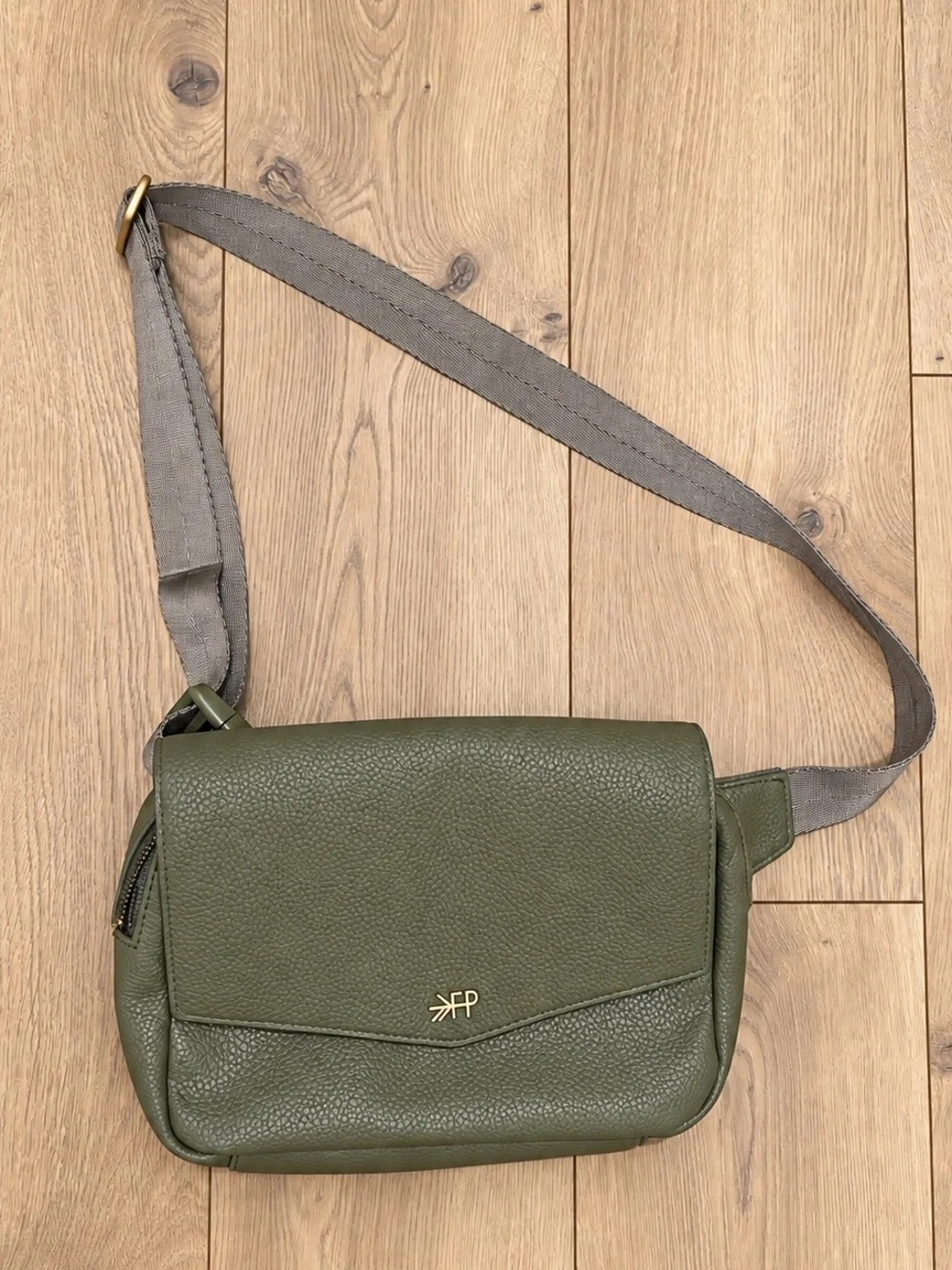 Freshly Picked Classic Park Pack Sage Green Crossbody Belt Bag